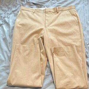 NWOT Express Extra Slim Cotton Blend Camel/Light Tan Suit Pants 36/30